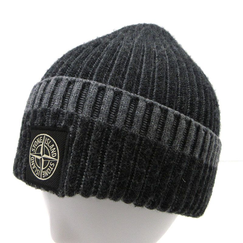 三重本店 STONE ISLAND | ストーンアイランド ニットキャップ ワッチ ビーニー 8115N12C5 グレー 118