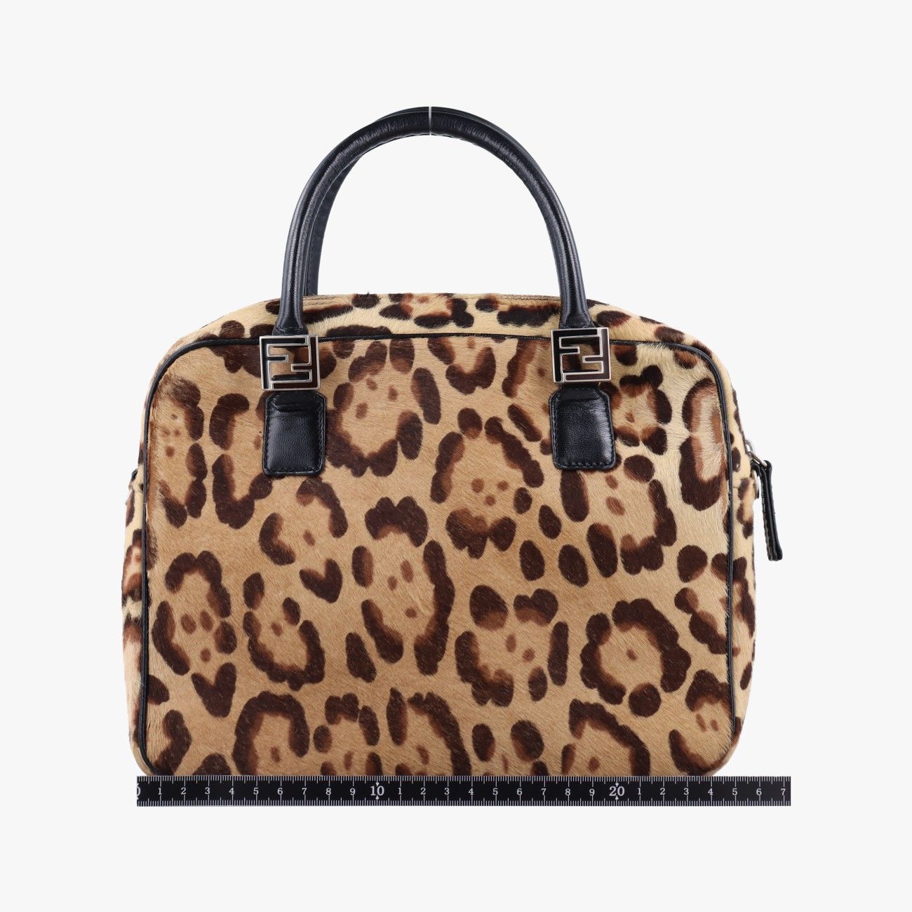 フェンディFendiレオパード プリント マルチカラー ハラコ 831559 83155900981