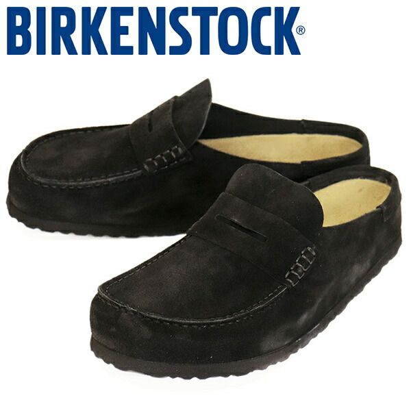 BIRKENSTOCK ビルケンシュトック 1030795 NAPLES WRAPPED ネープルズ ラップ スエードレザーサンダル BLACK レギュラー BI491 レギュラー 40-約26.0cm