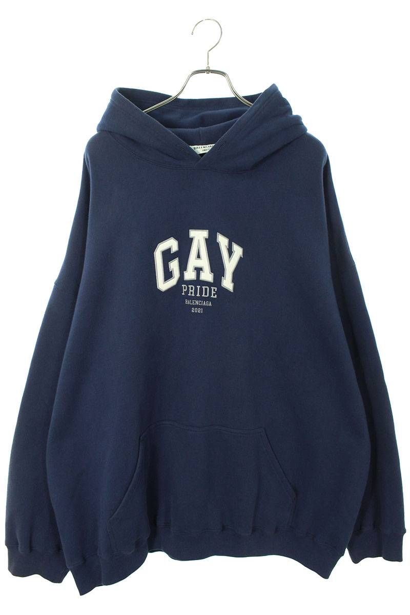 BALENCIAGA バレンシアガ Gay Pride Hooded Sweatshirt 651799 TLV54  