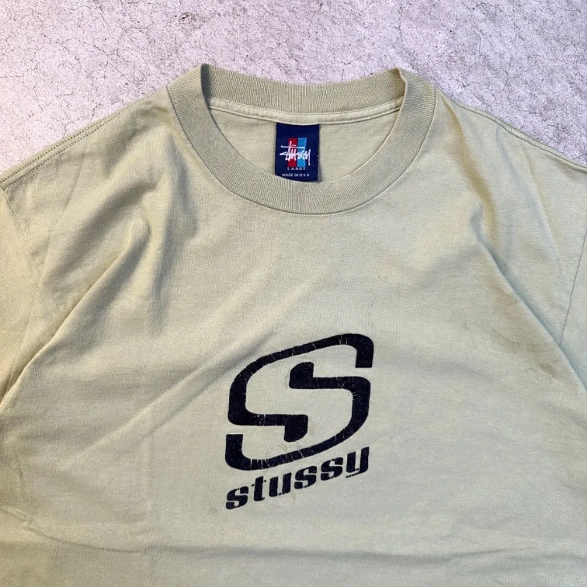 90s stussy old stussy オールド ステューシー Tシャツ Sロゴ シングル 