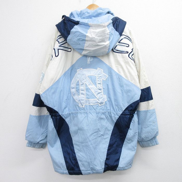XL/古着 長袖 ダウン ジャケット メンズ 00s ノースカロライナター 