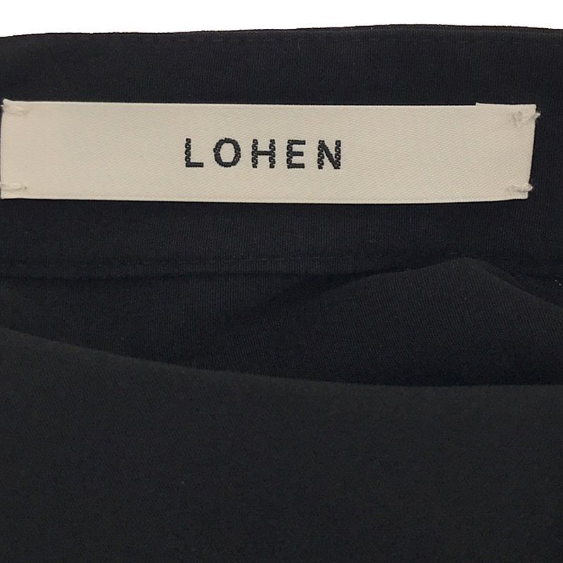LOHEN / ローヘン | バンドカラー ロング オーバー シャツ ワンピース  