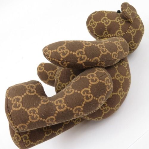 GUCCI ぬいぐるみ 77133 GUCCI グッチ GG柄 テディベア 置物 インテリア メンズ