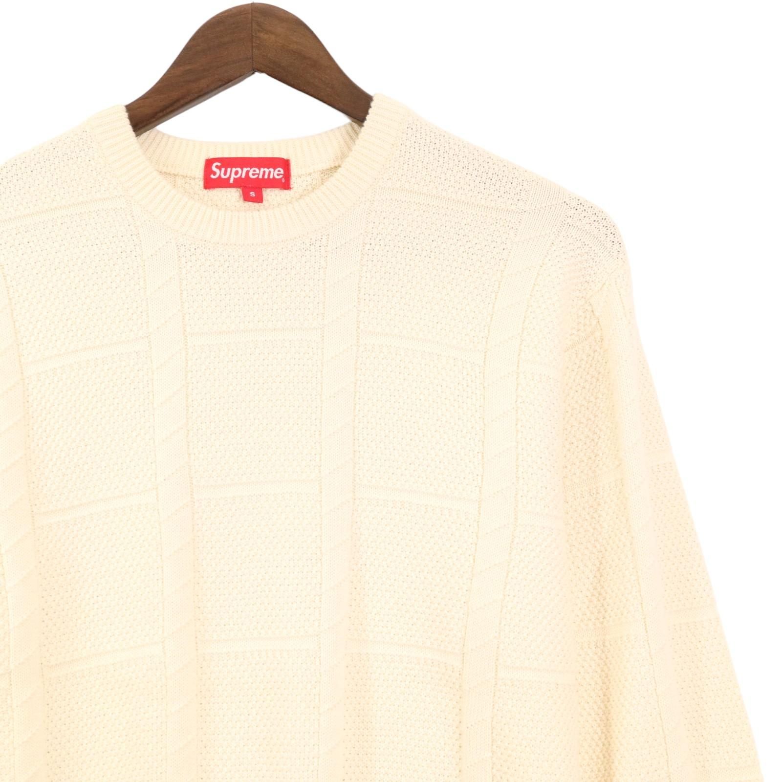 Supreme / Jacquard Sweater シュプリーム コットン ニット セーター 表記サイズS　【2407】