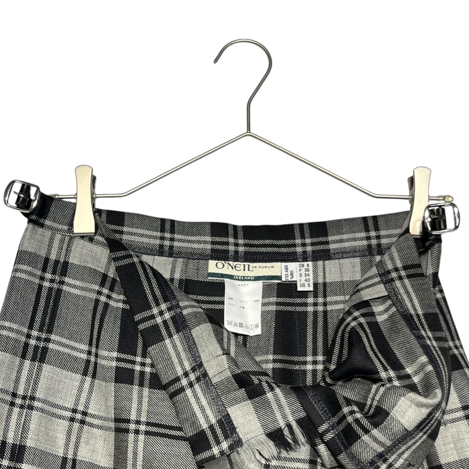 O'NEIL OF DUBLIN(オニールオブダブリン) plaid wrap skirt チェック柄