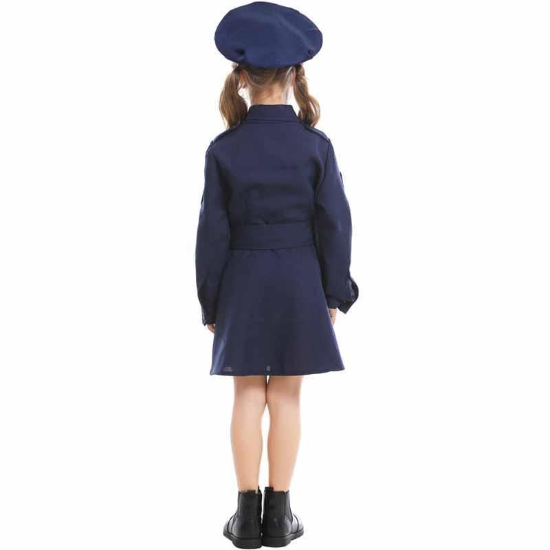 ハロウィン ポリス 仮装 子供 婦人警官 お巡りさん 警察 コスプレ セット 警察服 制服 キッズ コスチューム 女の子 演劇 イベント パーティー 演出服