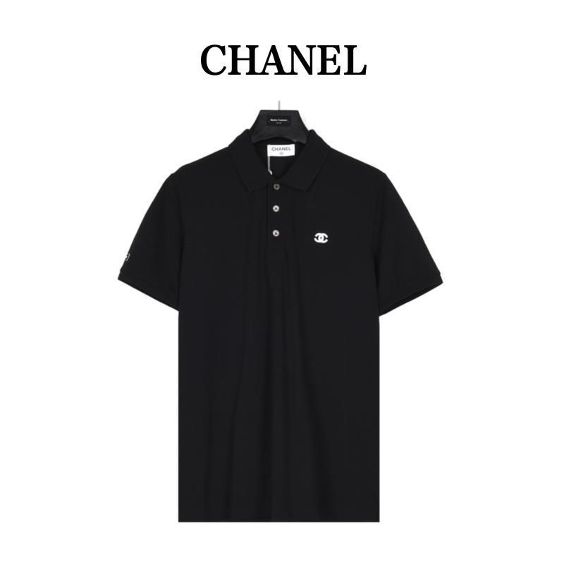 CHANEL】シャネル ロゴ ココマーク 刺繍 ボタン ポロシャツ