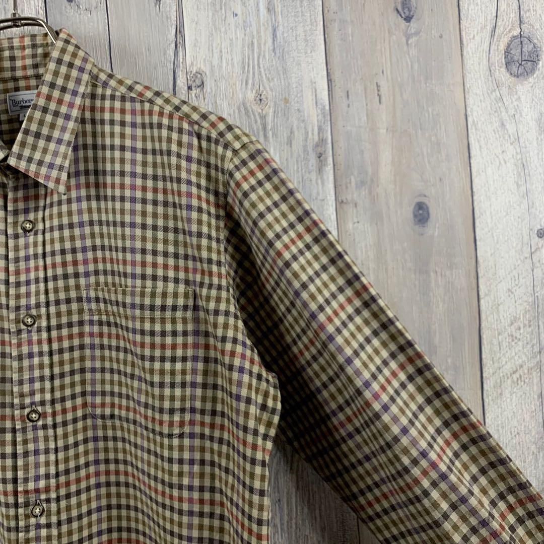 OLD Burberrys 90s バーバリーズ 長袖 ノバチェクシャツ L 90s