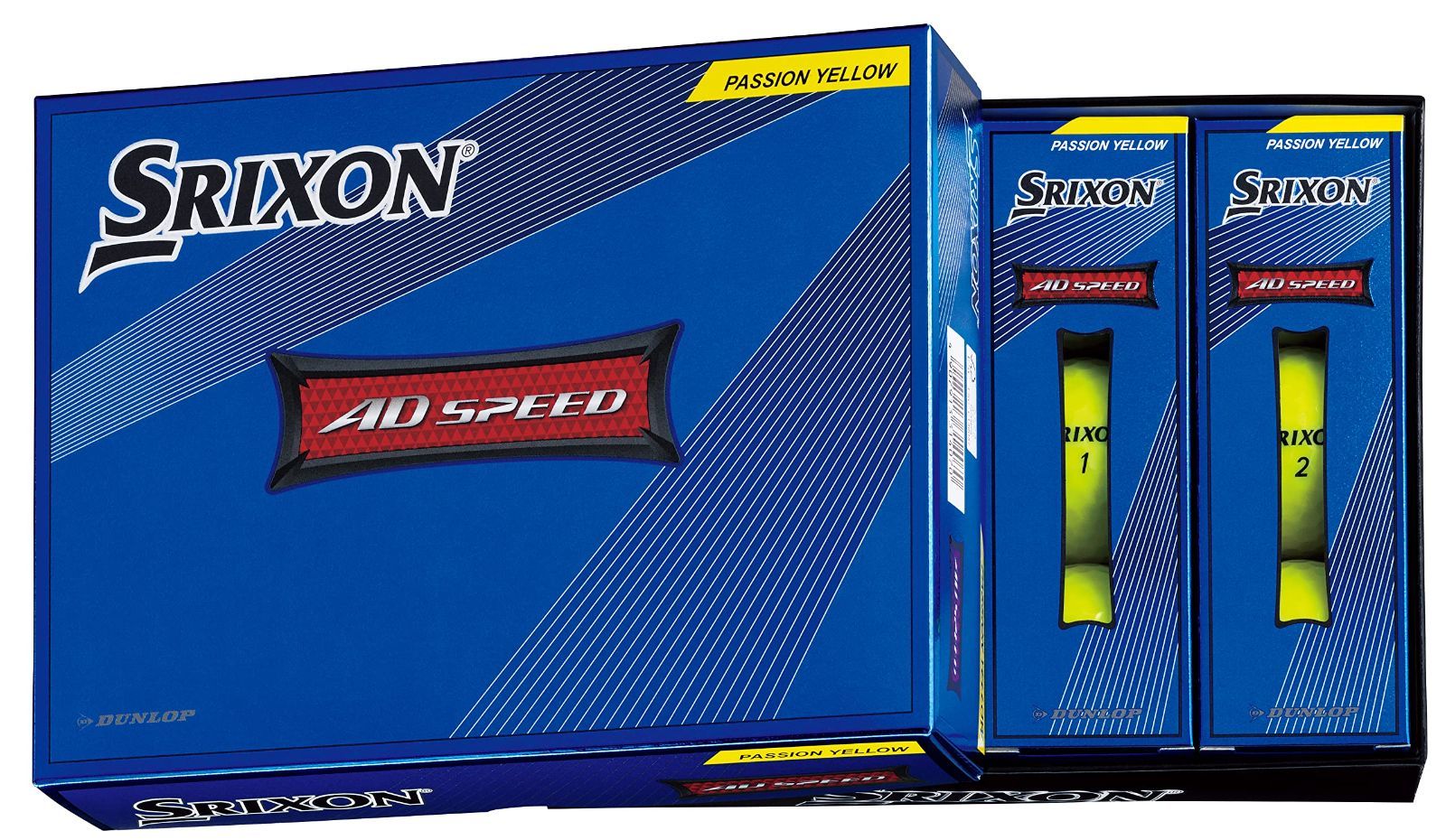 【特価】DUNLOP ダンロップ ゴルフボール SRIXON AD SPEED 2022年モデル 1ダース(12個入り) パッションイエロー