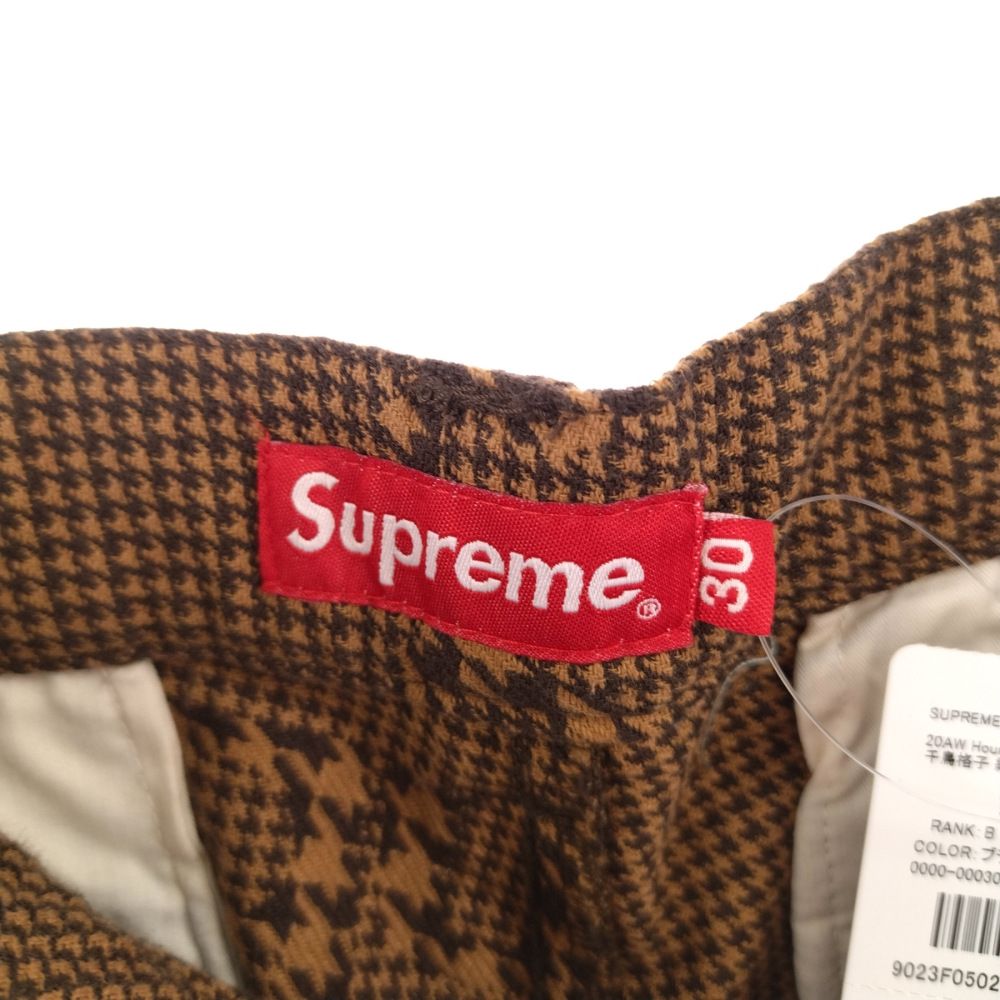 SUPREME (シュプリーム) 20AW Houndstooth Work Pants ワークパンツ