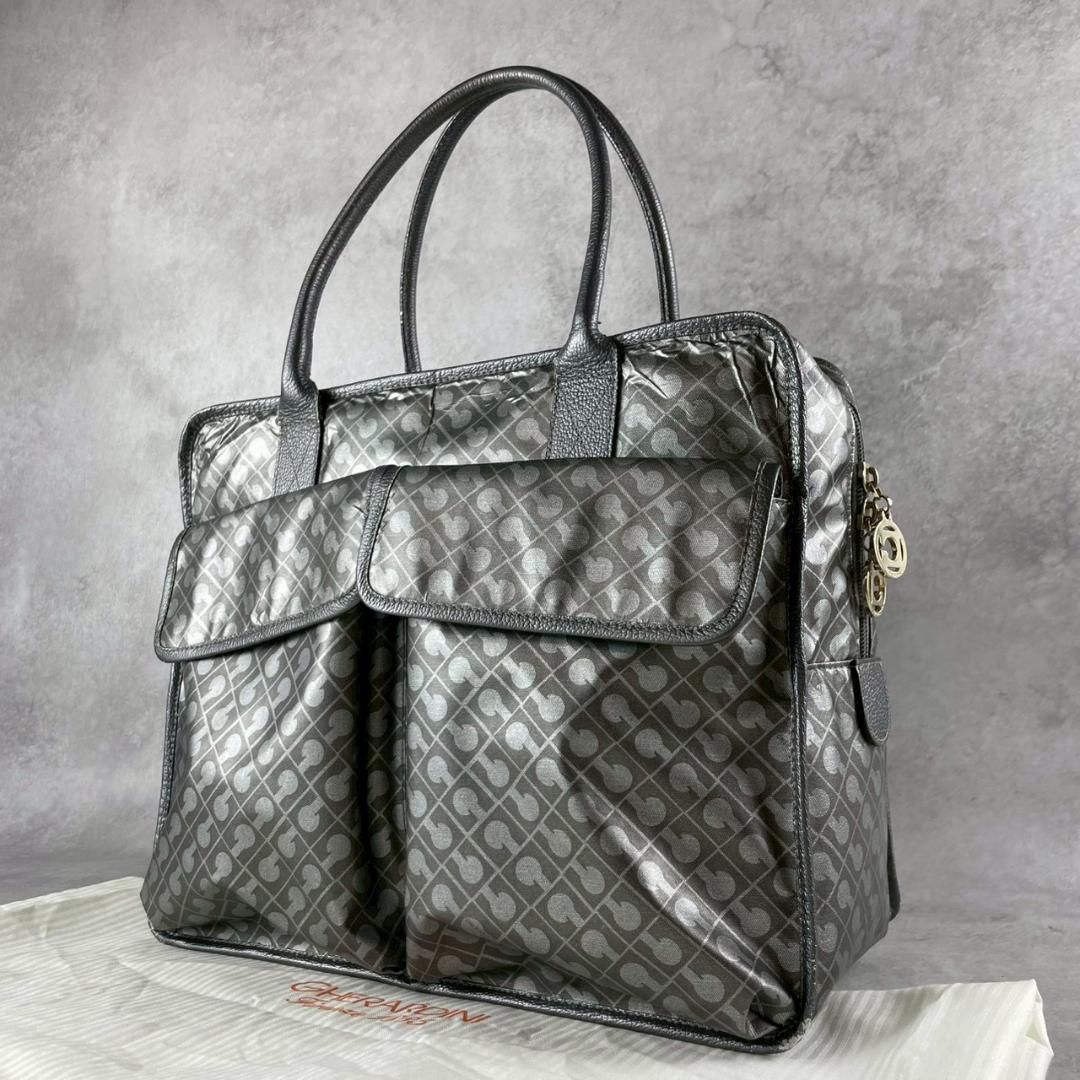 ゲラルディーニ バックパック ソフティ ナイロン 総柄 モノグラム ブロンズ