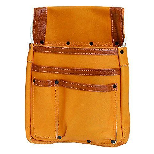 Color オレンジ SK 11 エスケー11 本牛革製 マチ付釘袋 DIY 工具収納 SHMK-BR