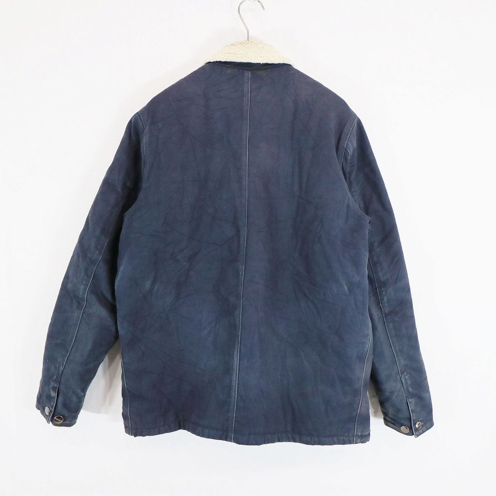 【カーハート】チョアコート　ミシガンジャケット　ネイビー　S 裏ボア　美品 Carhartt カーハート ミシガンチョアコート カバーオール 裏地