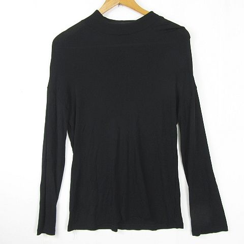 ワイズ Y's カットソー Tシャツ 長袖 レーヨン ブラック シンプル YM-T90-231 kz12241 レディース ワイズ Y's カットソー Tシャツ 長袖 レーヨン ブラック