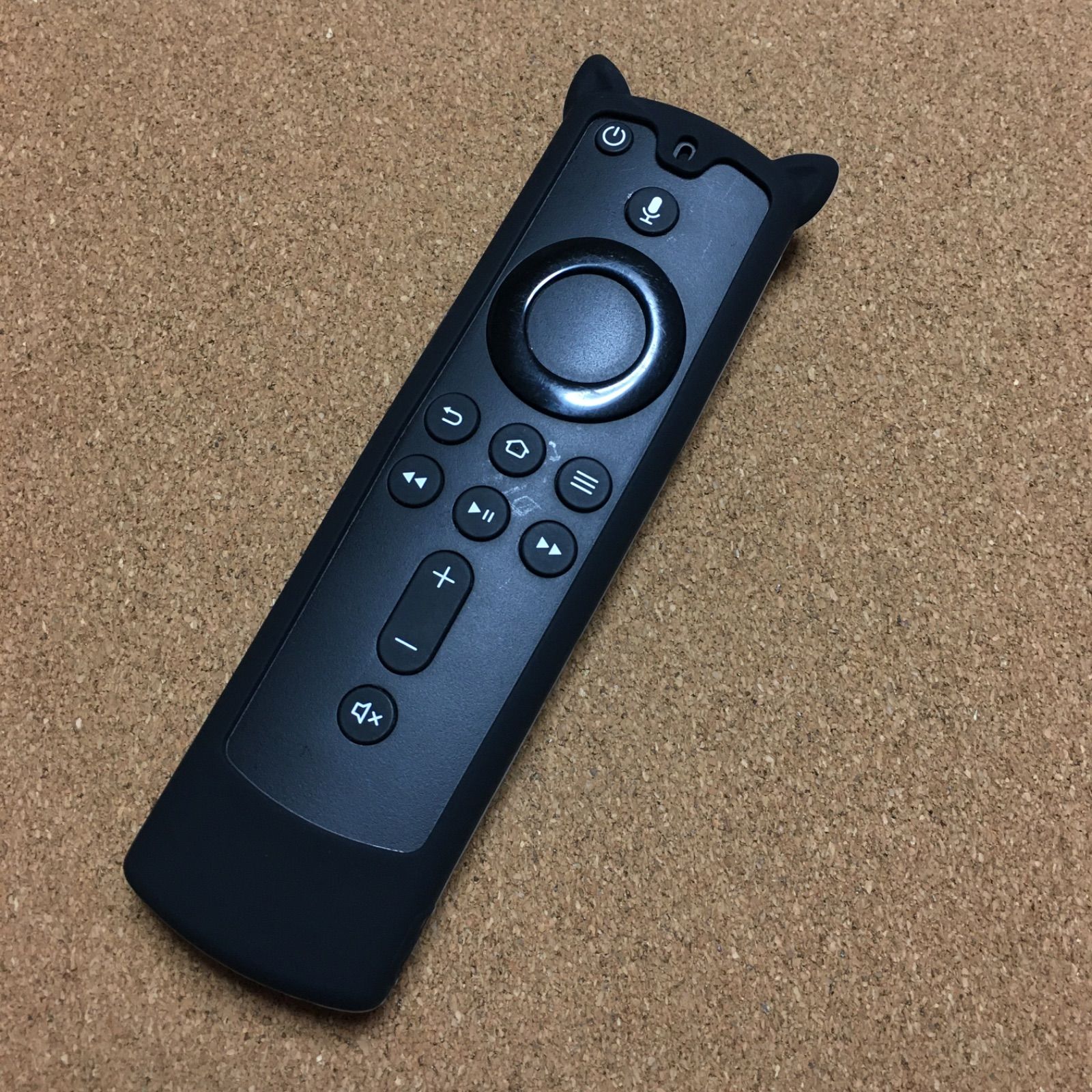 可愛いネコ耳付き】fire tv stick リモコンカバー 【ブラック】 - メルカリ