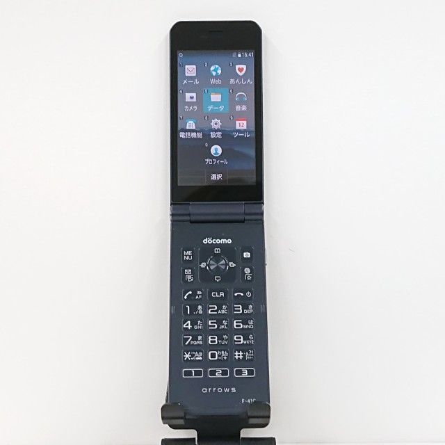 arrows ケータイ ベーシック F-41C ドコモ ネイビー 本体 c12629
