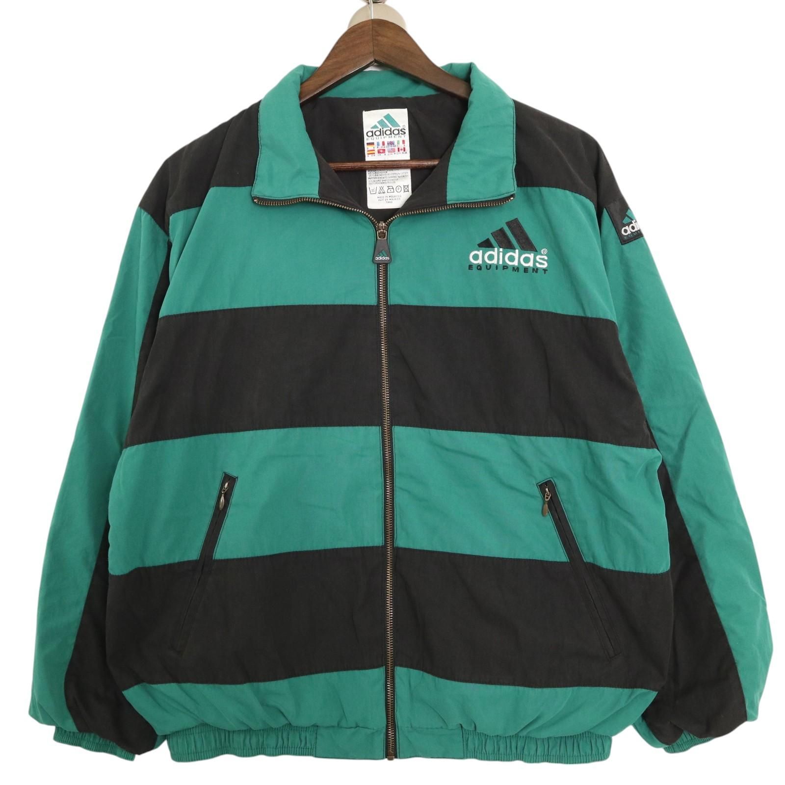 90s adidas EQUIPMENT ナイロンジャケット ウィンドブレーカー 90年代ヴィンテージ アディダス エキップメント ウィンド