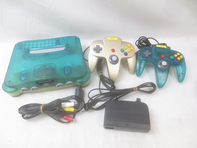 福袋 バースデイ NINTENDO ゲーム 中古品 64 動作品 クリアブルー NUS-001 本体 携帯用ゲーム機本体