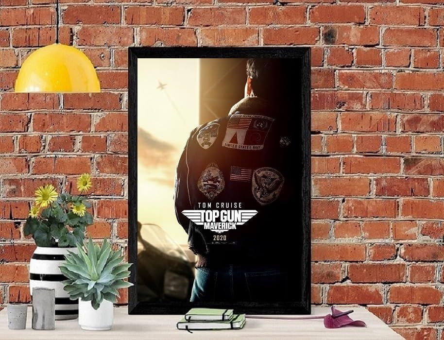 フレーム付-黒-】 映画ポスター トップガン マーヴェリック TOP GUN