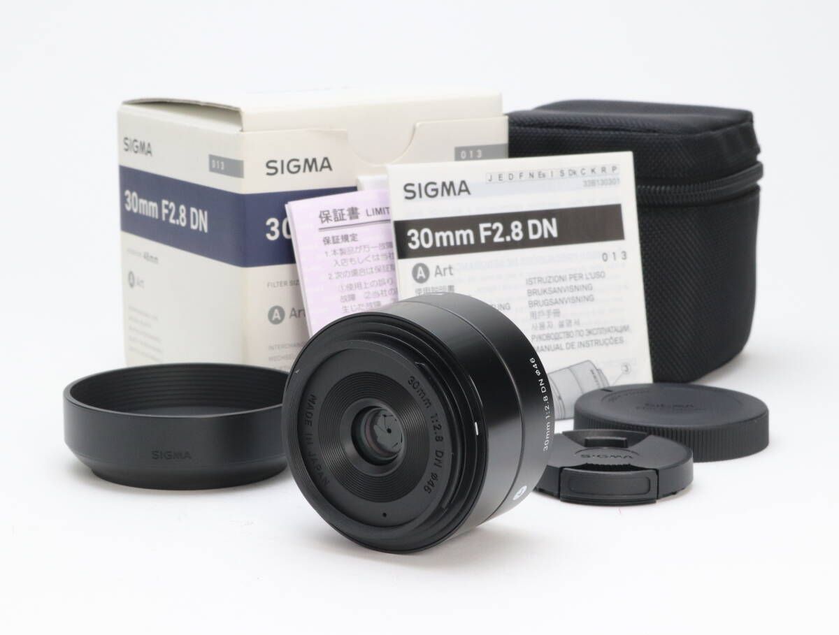 A (美品) SIGMA シグマ Art 30mm F2.8 DN ブラック ソニーEマウント用 