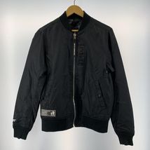 【中古】A BATHING APE リバーシブルフライトジャケット サイズM ブラック AAPJKM7155XX8 アベイシングエイプ 総柄[19]