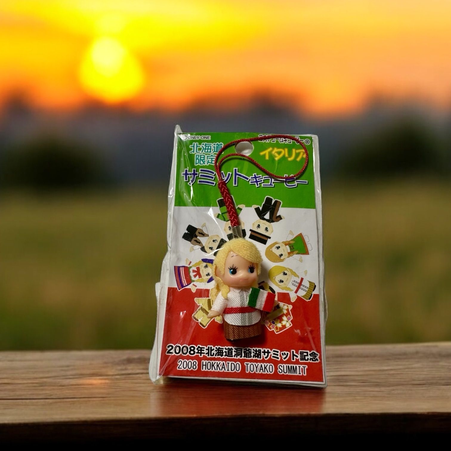 2008年 北海道洞爺湖サミット記念 キューピーストラップ コンプリートセット 2008年 北海道洞爺湖サミット記念 キューピーストラップ