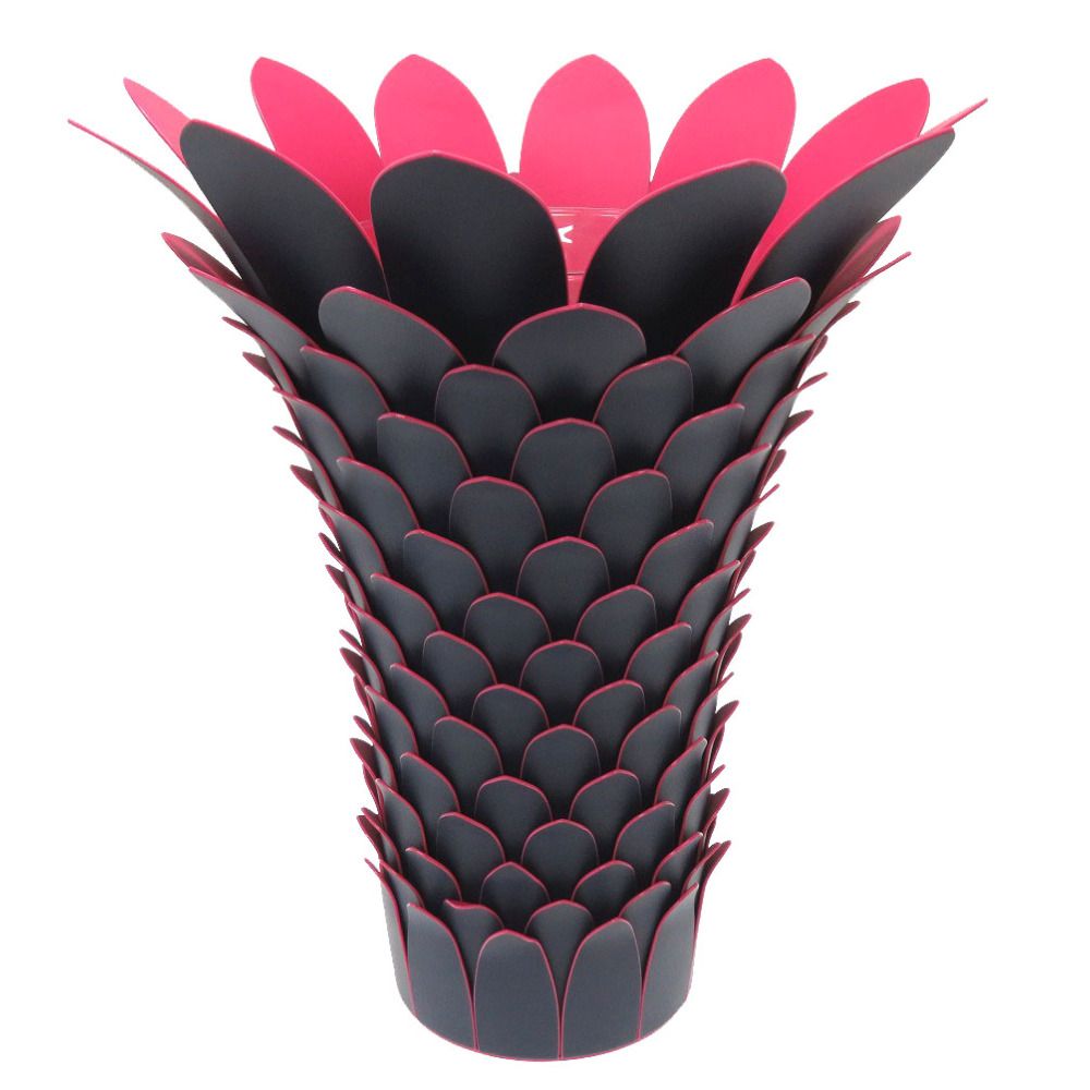未使用 ルイ ヴィトン トロピカリストの花瓶 GI0335 レザー ネイビー ピンク 花瓶 Tropicalist Vase LV 0051  LOUIS VUITTON