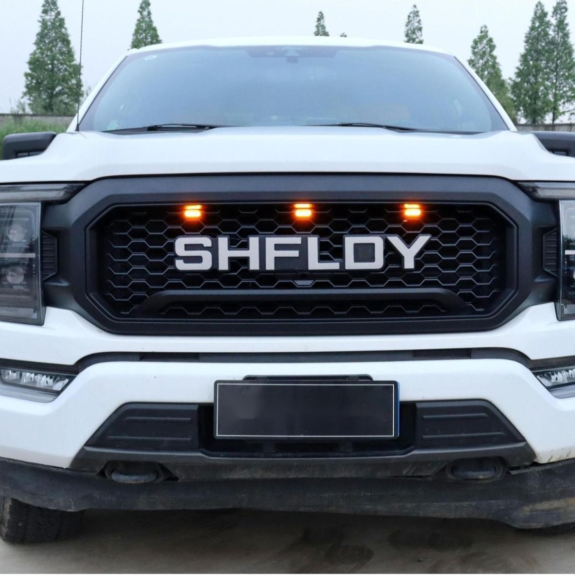 21 フォードF150用シェルビーLEDライト付きフロントグリル改装用