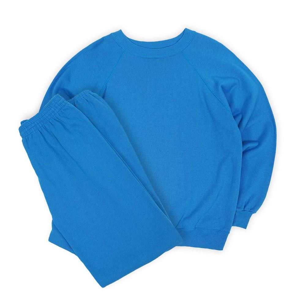 ヘインズ Hanes ♥ DEADSTOCK 90s 90年代 スウェット スウェットパンツ セットアップ アメリカ ヴィンテージ 古着 メンズ トレーナー パンツ ライトブルー | 青 L
