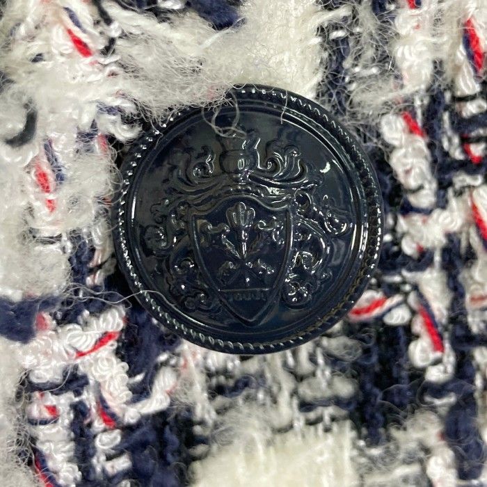 ☆ANAYI アナイ チェック ツイード ベルテッドコート ウエストベルト付