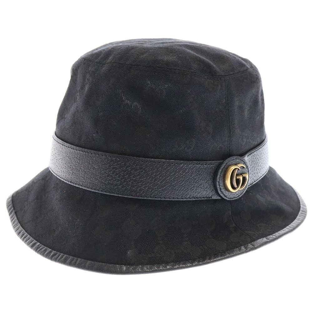 GUCCI グッチ GGキャンバス バケットハット ブラック 576587 帽子
