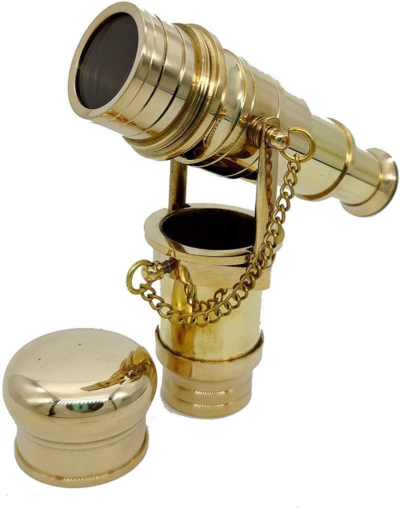 ビンテージ 真鍮製 ハンドル ビクトリア朝 望遠鏡ヘッド 木製 ウォーキング スティック 杖 輸入品 STEELWINDOWSANDDOORS_COM