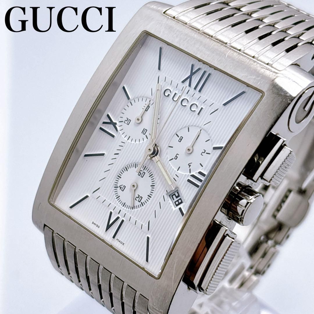 337 GUCCI グッチ　8600M クロノグラフ　デイト　腕時計 337 GUCCI グッチ 8600M クロノグラフ デイト 腕時計