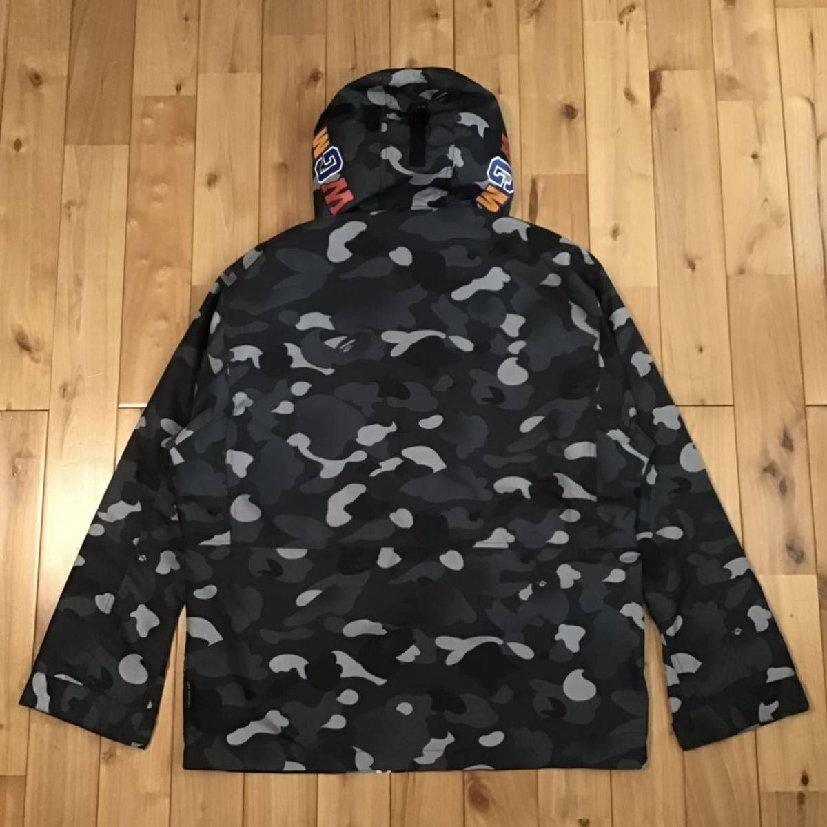 ★美品★ GRADATION CAMO SHARK HOODIE MASK JACKET Mサイズ a bathing ape BAPE シャーク  パーカー マスク ジャケット エイプ ベイプ