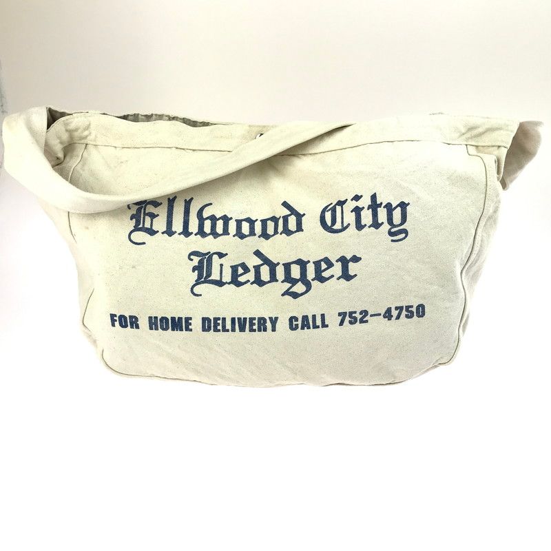 【希少】EllwoodCityLedger ニュースペーパーバッグ ヴィンテージ 現状渡し品】 VINTAGE ELLWOOD CITY LEDGER NEWS PAPER BAG