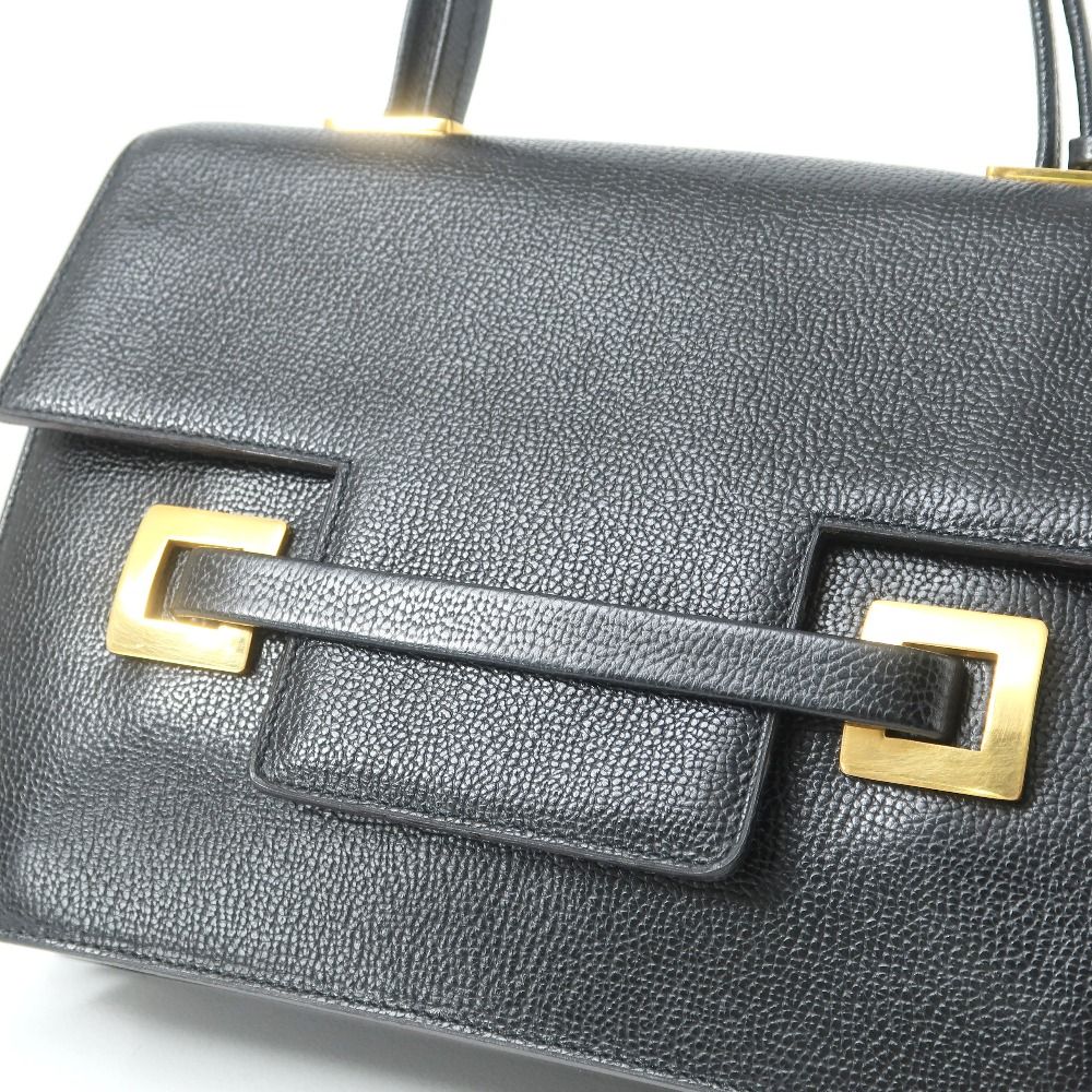美品・ヴィンテージ【DELVAUX】MADAME 中サイズハンドバッグ Delvaux Black Vintage Madame ○ Labellov ○ Buy and Sell