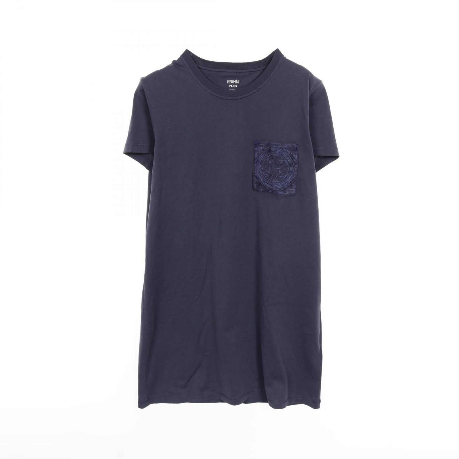 エルメス HERMES ワンピース 刺繍ポケット 3E4509DL コットン ワンピース レディース Used A