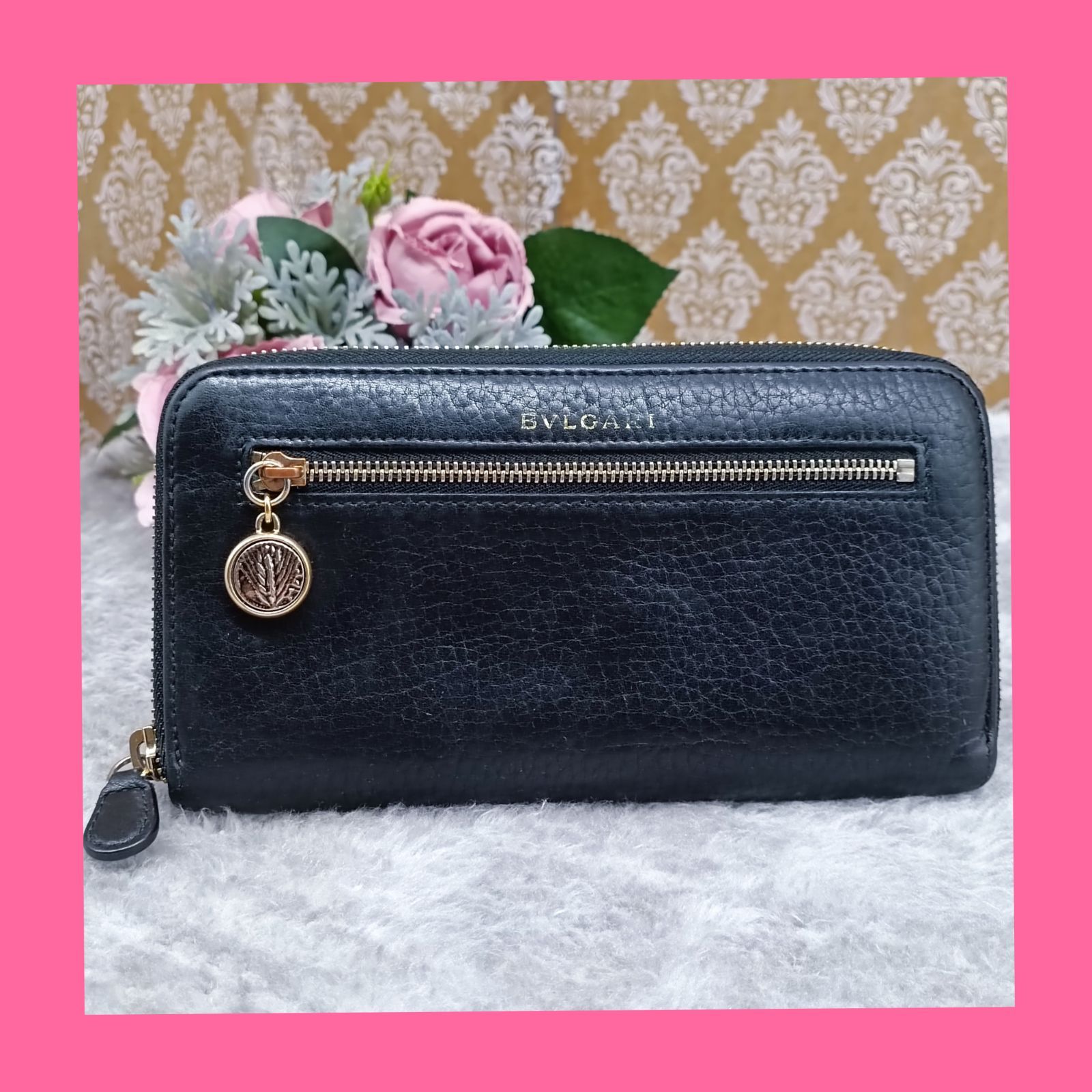 BVLGARI 》 ブルガリ 長財布 モネーテ ラウンドファスナー ロング 