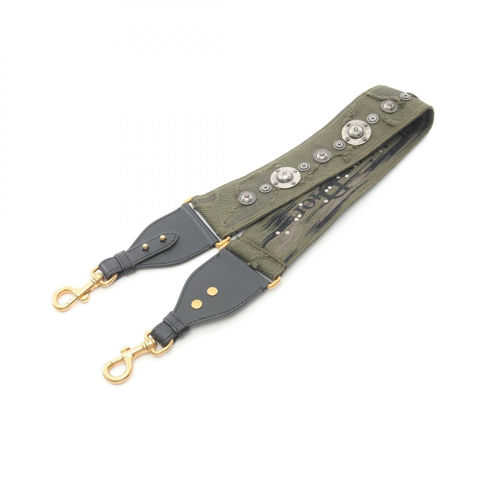 ディオール Dior ショルダーストラップ メダリオン エンブロイダリー S8534CWAH042 マルチ キャンバス レザー ショルダーストラップ レディース