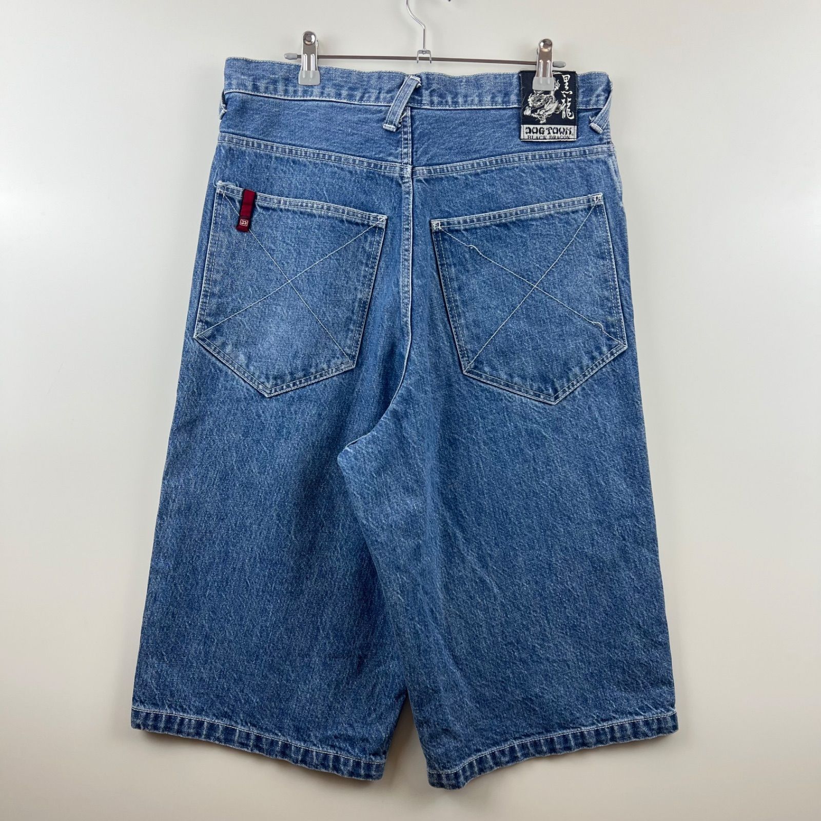 DOGTOWN デニム バギー ショーツ ハーフパンツ 刺繍 ペインター 極太 DOGTOWN デニム バギー ショーツ ハーフパンツ 刺繍 ペインター 極太