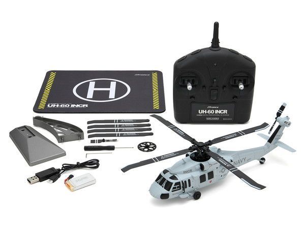 ジャイロフォース　GYRO FORCE R/Cヘリコプター 新品 ジーフォース UH-60 INCR RTFセット 1/48スケール 本体重量