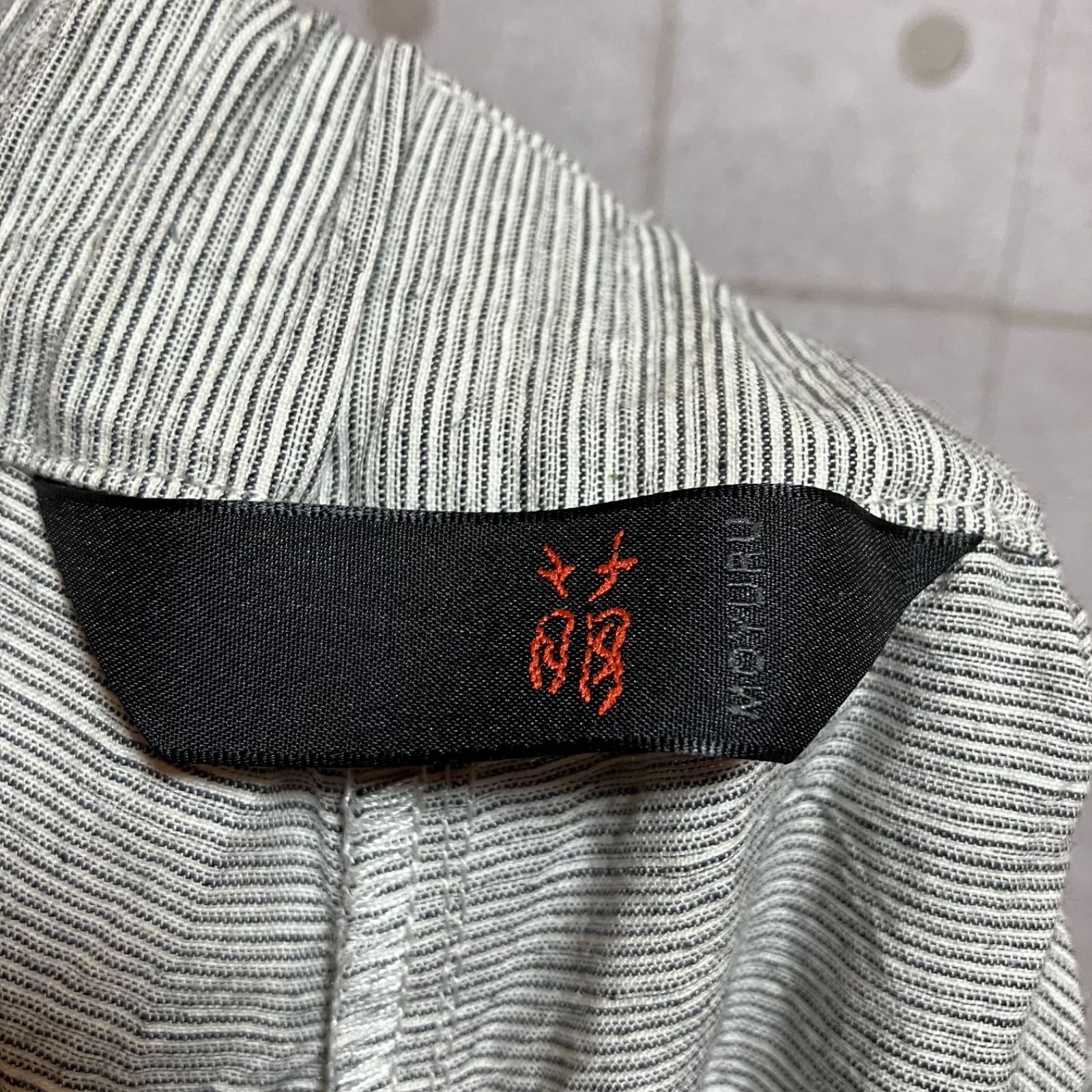 【 Yohji Yamamoto Y's】袴サルエルパンツ 麻 ベージュ 茶系 Yohji Yamamoto Y's】袴サルエルパンツ 麻 ベージュ 茶系