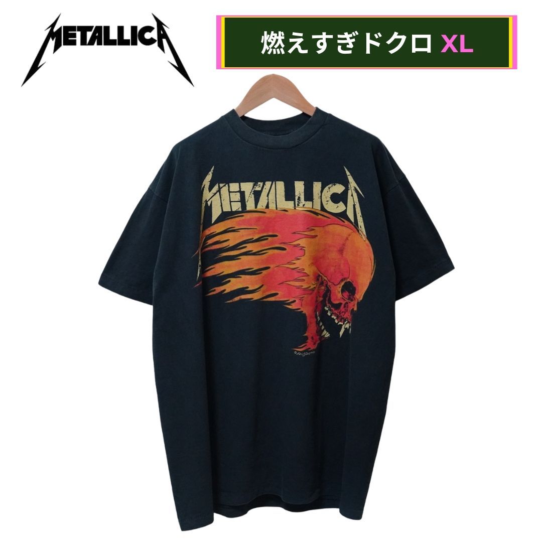 LLICA（メタリカ）Y2KヴィンテージTシャツ XLサイズ メタリカ Tシャツ XL ブラック 90s デザイン USA製 表記
