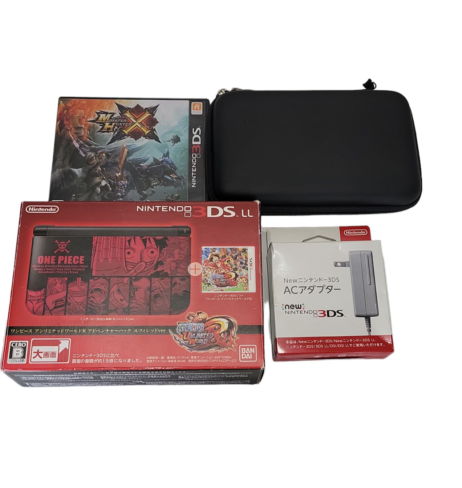 中古・新品同様】ニンテンドー3DS LL ワンピースアンリミデット 