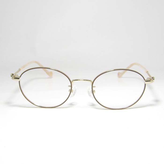 agnes b. アニエス ベー クラシック 眼鏡 メガネ フレーム サングラス 37-0022-2 サイズ46 ブラウン ライトゴールド