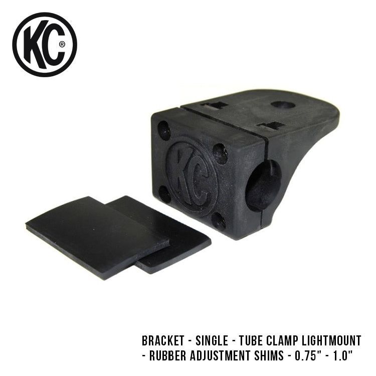 KC HiLiTES Tube Clamp Light Mount - Rubber Adjustment Shims - 0.75 - 1.0 調整シム付き クランプ マウント ブラケット 1個 7300