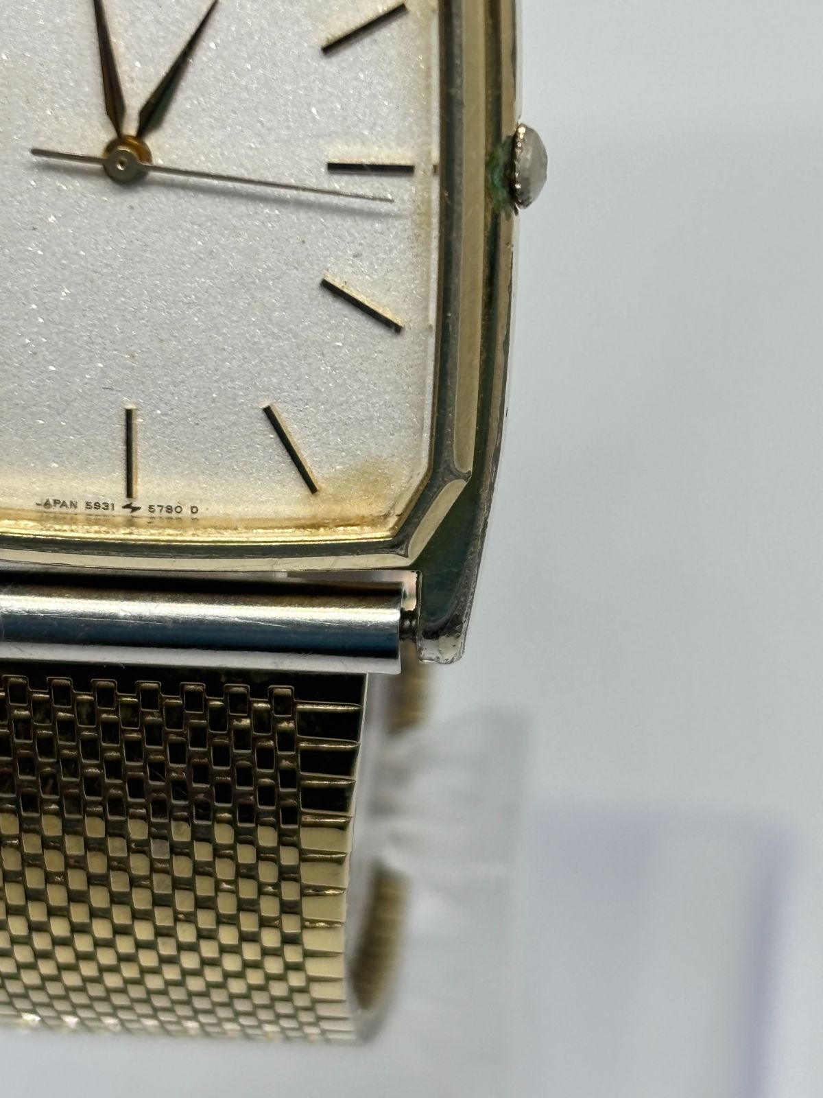 SEIKO】セイコー 5931-5570 ｜オクタゴンフェイス｜ホワイト文字盤
