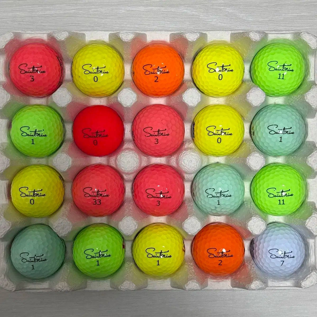 Saintnine（セイントナイン ） カラー A + グレード 20 犬 ロストボール ゴルフボール