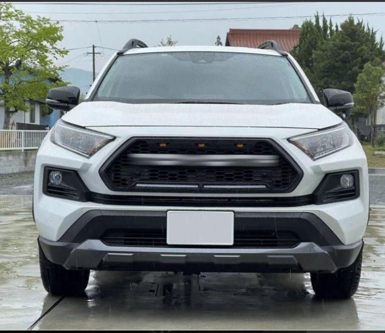 トヨタ RAV4 2019 2025 RAV4 50系 アドベンチャー フロントグリル アドベンチャーバージョン マーカー付 LED 外装 バンパー オフパケ 下側ライトバー付き